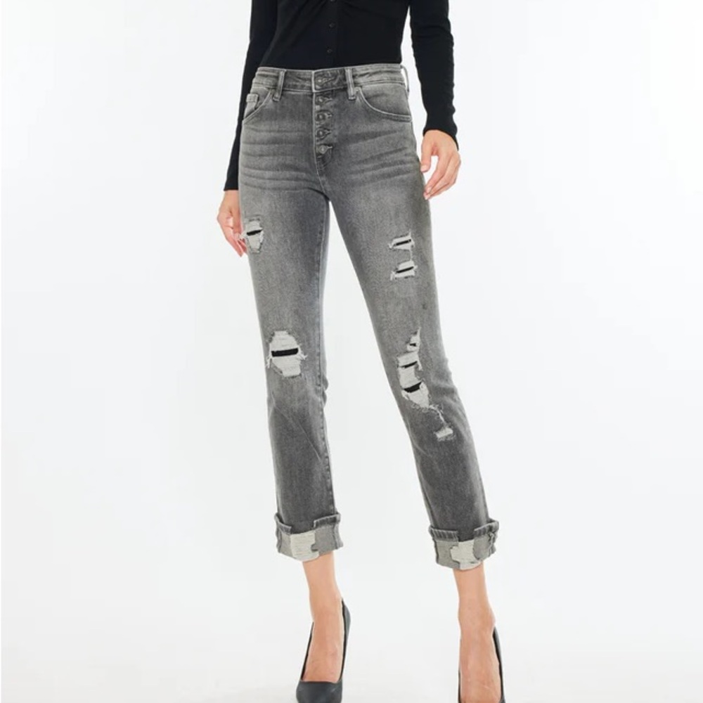 KanCan Janis High Rise Slim Straight Leg Jeans Size 26